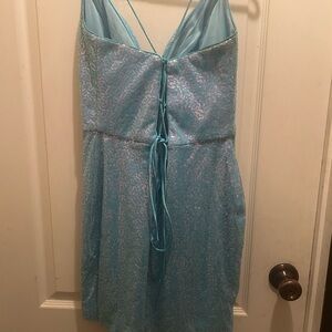 Elegant Blue Mini Dress